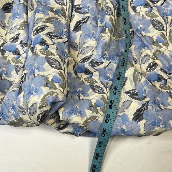 ASTR the Label Larissa Floral Bubble Mini Dress Corset Blue White Medium - Picture 12 of 16